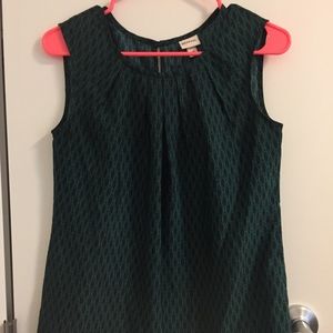 Merona Blue/Green Chic Pattern Silky Tank